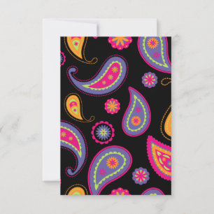 Anuncio Patrón continuo de Paisley colorido