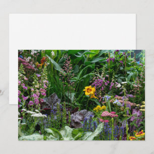 Anuncio Patrón de flores vibrantes de jardín de verano de