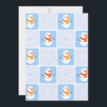 Anuncio Patrón de invierno de snowman y copos de nieve<br><div class="desc">Viento a prueba de viento,  con un patrón ininterrumpido,  de soplete y copos de nieve</div>