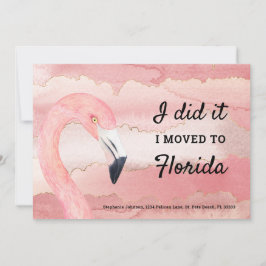 Anuncio Patrón de nube Flamingo rosa que me mudé a Florida