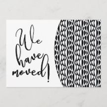 Patrón de onda retro negro y blanco "Nos hemos mud