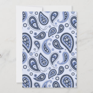 Anuncio Patrón de paisley azul