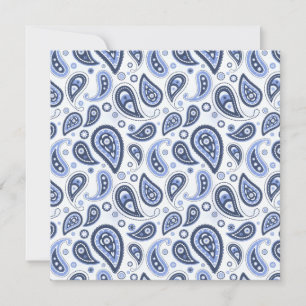 Anuncio Patrón de Paisley Azul