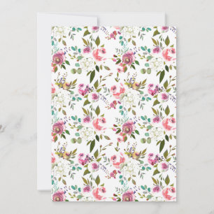 Anuncio Patrón de Rosas de las flores de color de agua dul