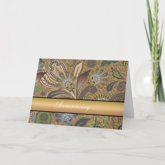 Anuncio Patrón Paisley de impresión animal (Anverso)