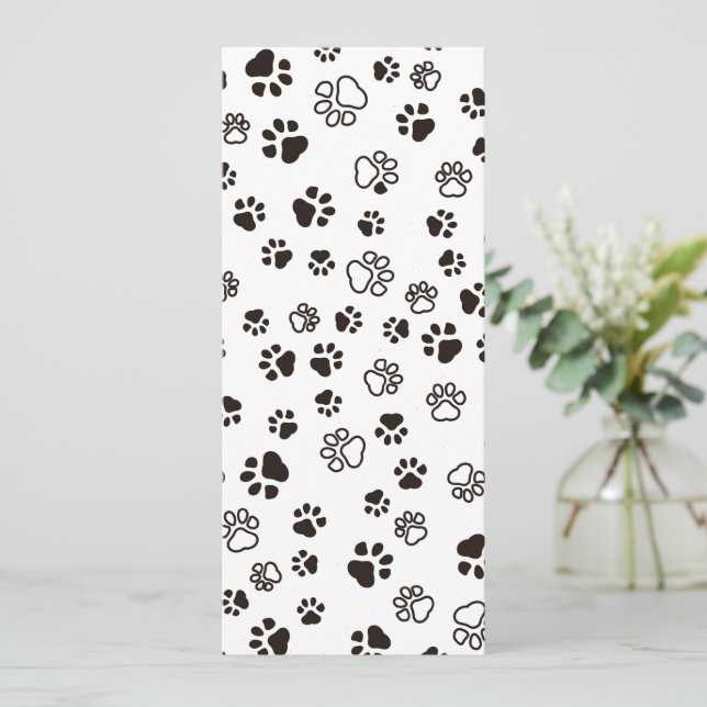 Anuncio Patrón repetido de las patas del gato (Anverso de pie)