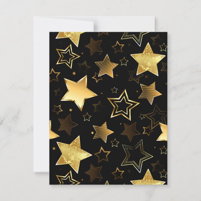Anuncio Patrón sin foco con las estrellas doradas (Anverso)