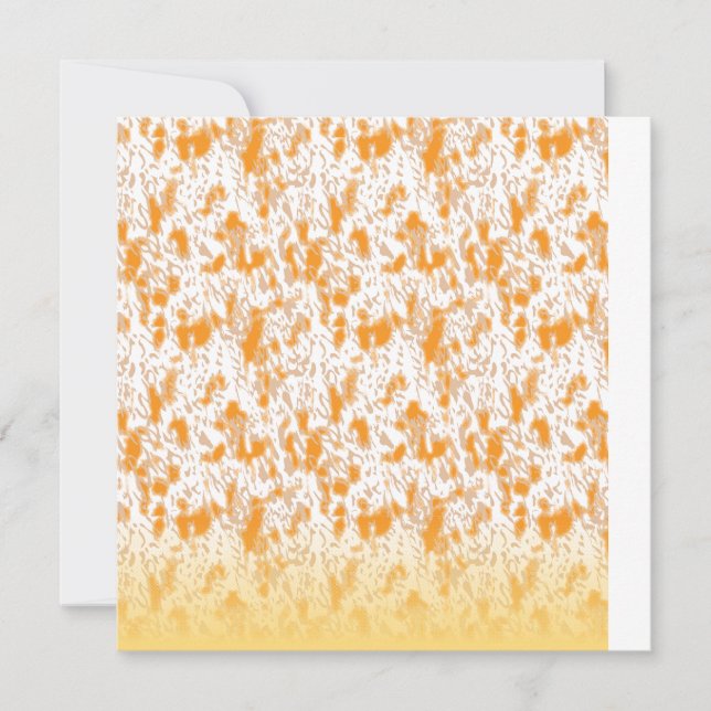 Anuncio Patrón textil con un vibrante naranja y gol (Anverso)