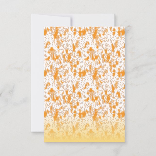 Anuncio Patrón textil con un vibrante naranja y gol (Anverso)