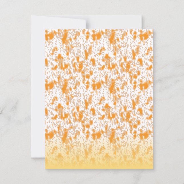 Anuncio Patrón textil con un vibrante naranja y gol (Anverso)