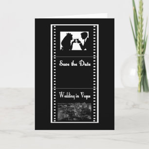 Anuncio Película de Las Vegas Save the Date Card Strip