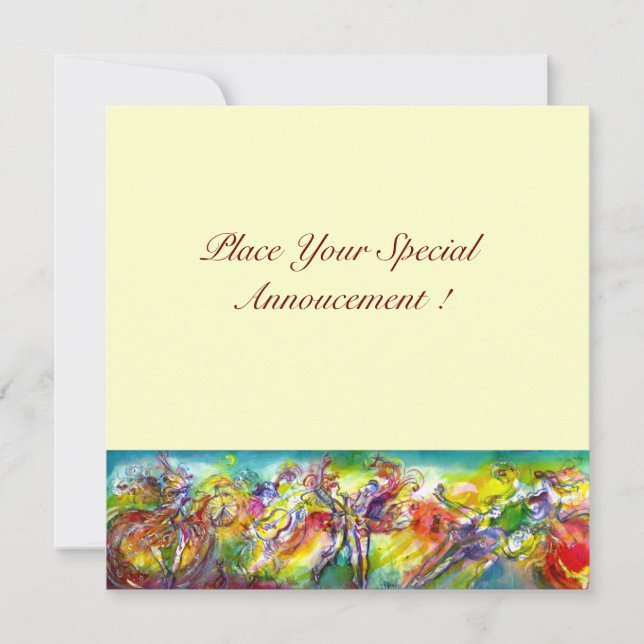 Anuncio Pelota de mascaradas, danza y música de la carnava (Anverso)