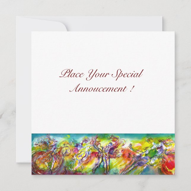 Anuncio Pelota de mascaradas, danza y música de la carnava (Anverso)