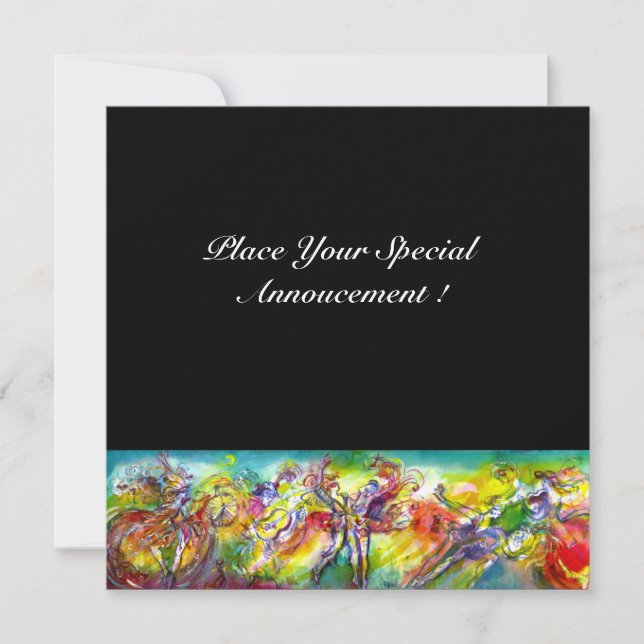 Anuncio Pelota de mascaradas, danza y música de la carnava (Anverso)