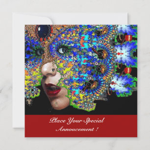Anuncio Pelota de Mascaradas EPHEMERAL Mardi Gras, Máscara