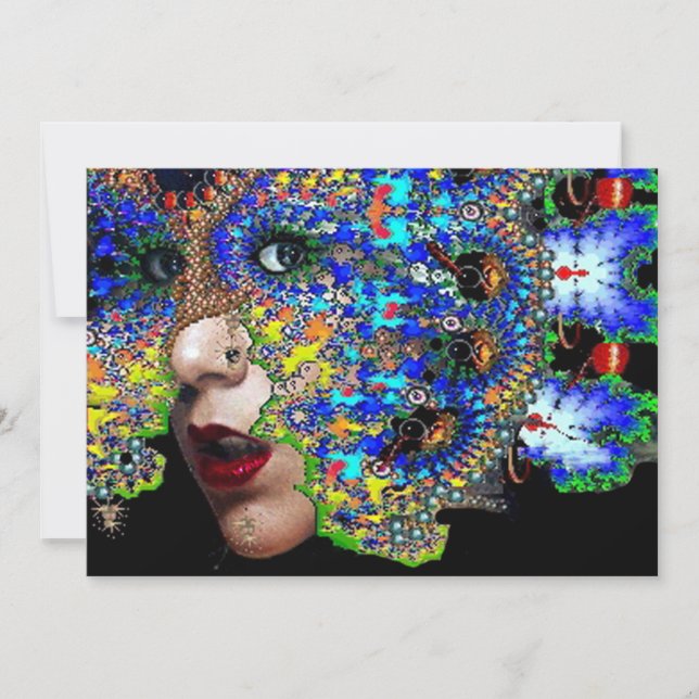 Anuncio Pelota de Mascaradas EPHEMERAL Mardi Gras, Máscara (Anverso)
