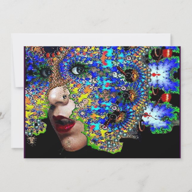 Anuncio Pelota de Mascaradas EPHEMERAL Mardi Gras, Máscara (Anverso)