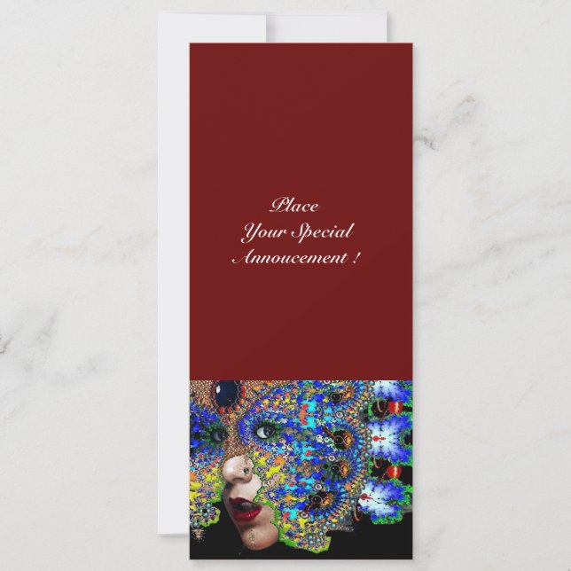 Anuncio Pelota de Mascaradas EPHEMERAL Mardi Gras, Máscara (Anverso)