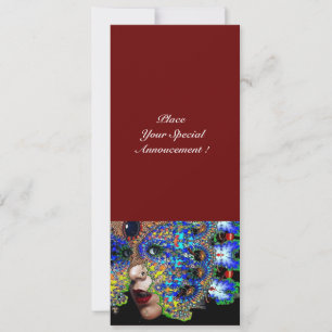 Anuncio Pelota de Mascaradas EPHEMERAL Mardi Gras, Máscara