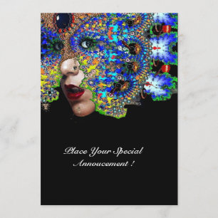 Anuncio Pelota de Mascaradas EPHEMERAL Mardi Gras, Máscara