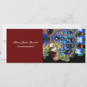 Anuncio Pelota de Mascaradas EPHEMERAL Mardi Gras, Máscara