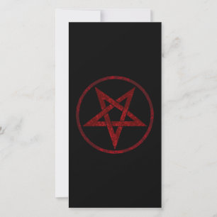Anuncio Pentagram del diablo Rojo