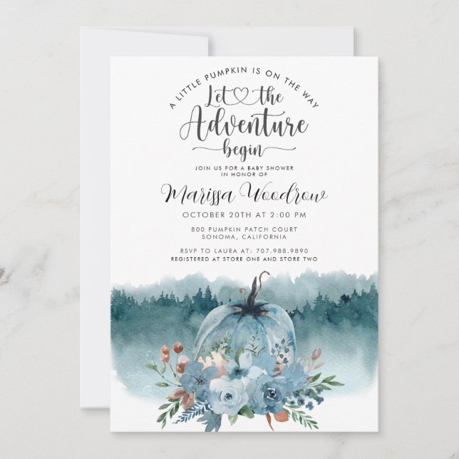 Anuncio Pequeña aventura de calabaza comienza el embarazo (Anverso)