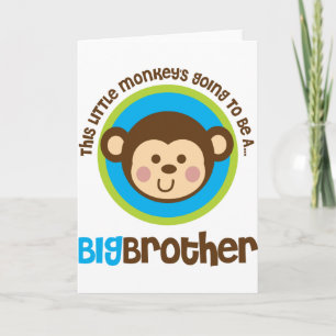 Anuncio Pequeño mono que va a ser un hermano mayor