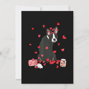 Anuncio Perro San Valentín Regalo Cute Boston Terrier Vale