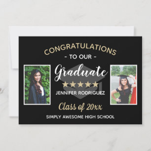 Anuncio Personalizado 2 Fotos Felicitaciones Graduación
