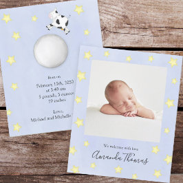 Anuncio Personalizado Blue Baby Photo Nursery Rhyme