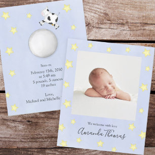 Anuncio Personalizado Blue Baby Photo Nursery Rhyme