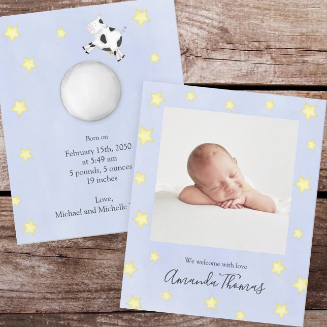 Anuncio Personalizado Blue Baby Photo Nursery Rhyme (Subido por el creador)