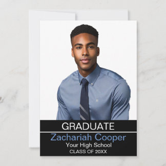 Anuncio personalizado de graduado afroamericano 20