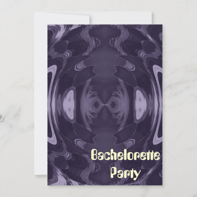 Anuncio personalizado de la fiesta de la soltera (Anverso)