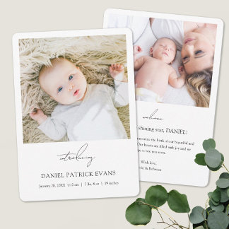 Anuncio Personalizado simple y moderno foto de niño o Chic
