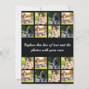 Anuncio Personalizar el collage de fotografías y la invita