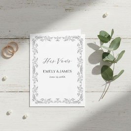 Anuncio Personalized Wedding Vow Card & Keepsake