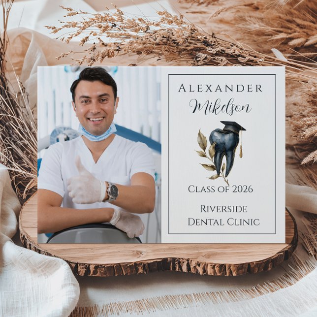 Anuncio Photo Blue Laurel Tooth Graduation Party (Subido por el creador)