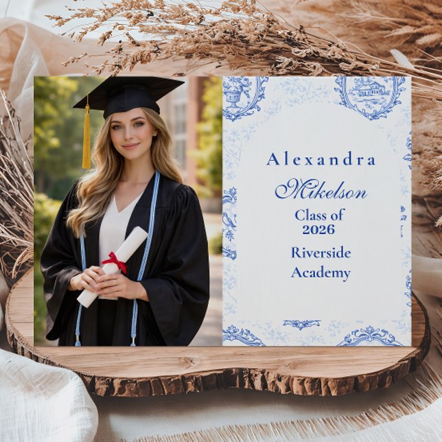 Anuncio Photo Elegant French Toile Graduation Party (Subido por el creador)