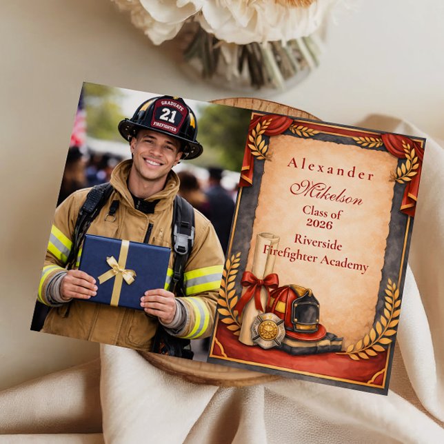 Anuncio Photo Firefighter Graduation Party (Subido por el creador)