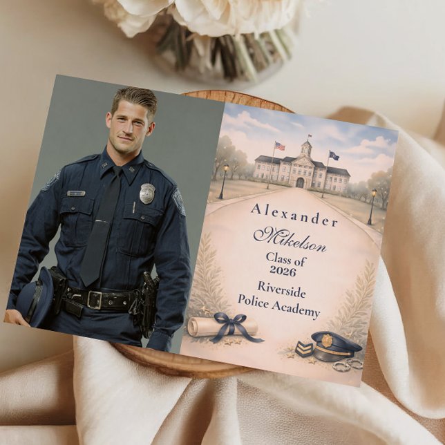 Anuncio Photo Police Academy Badge Ceremony Graduation (Subido por el creador)