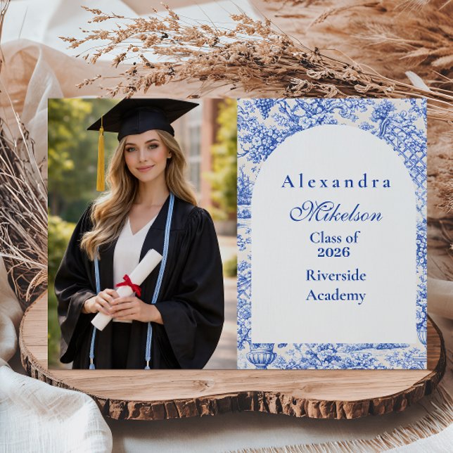 Anuncio Photo Romantic Blue Garden Graduation Party (Subido por el creador)