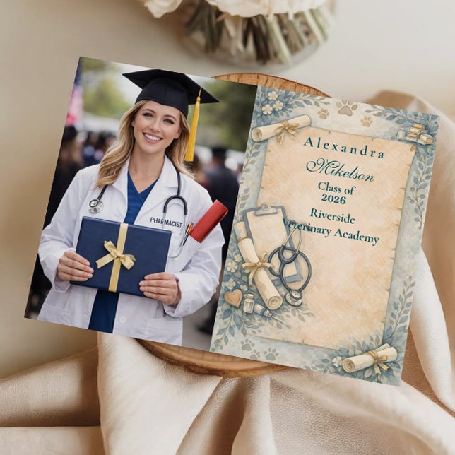 Anuncio Photo Vintage Veterinary Graduation Part (Subido por el creador)