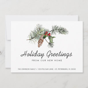 Anuncio Pine Bough Navidades Berries Holiday Moving