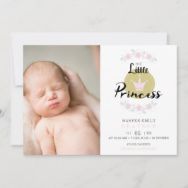 Anuncio Pink Floral Garland Princess Crown Newborn Girl