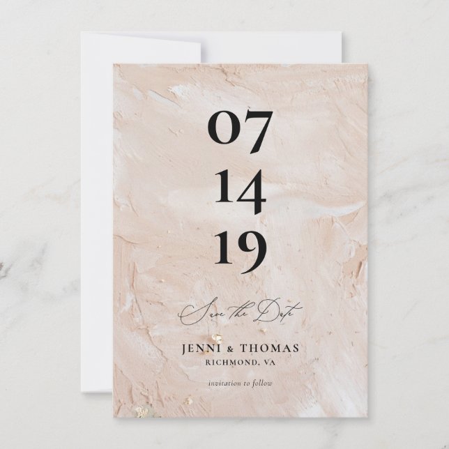 Anuncio Pink Save the Date (Anverso)