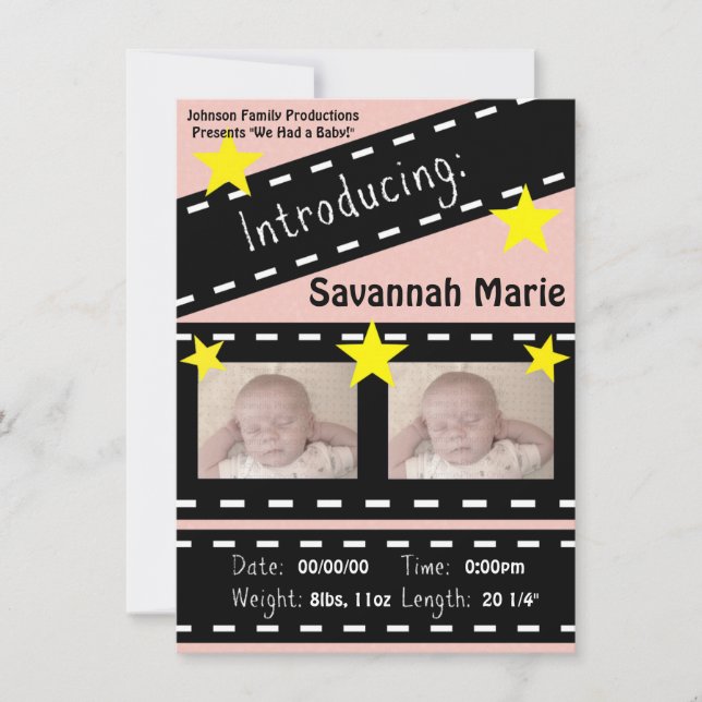 Anuncio Placa de cierre de Reel de película (Anverso)