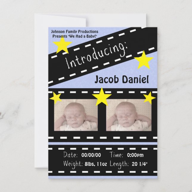 Anuncio Placa de cierre de Reel de película (Anverso)