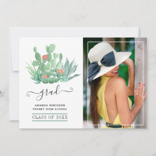 Anuncio Plantas Suculentas Acuarela Graduación Foto